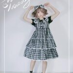 Plus Size Lolita Jumper Dress Plaid Sweet JSK